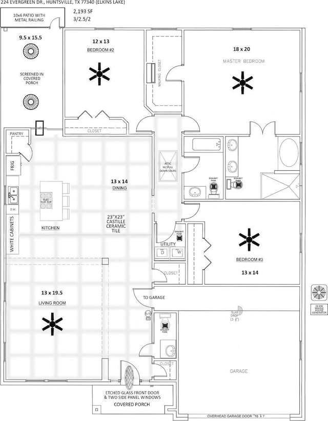 224 Evergreen Dr, Huntsville, TX 77340 - view of home floor plan