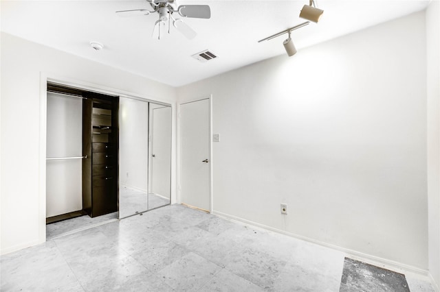 3831 Wood Stone Walk Dr, Houston, TX 77084 - unfurnished bedroom with a closet and ceiling fan