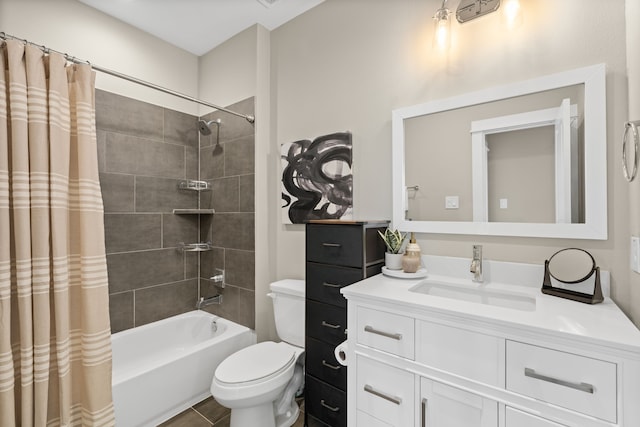 413 Stonework Oaks Ln, Houston, TX 77076 - bathroom featuring shower / bath combo and vanity