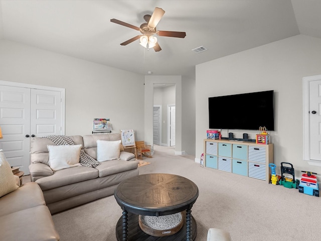 706 Westwood Dr, League City, TX 77573 - living area featuring carpet floors and ceiling fan