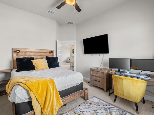 706 Westwood Dr, League City, TX 77573 - carpeted bedroom featuring a desk and ceiling fan