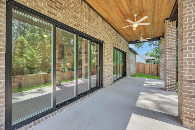 161 Pine Branch Dr, Montgomery, TX 77356 - view of patio with a ceiling fan