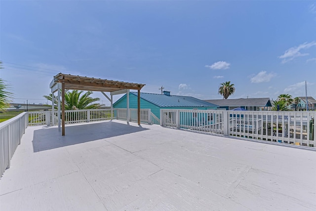 34 Tarpon Ln, Freeport, TX 77541 - view of patio featuring a carport