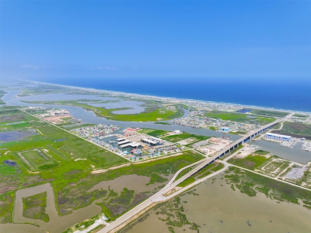 34 Tarpon Ln, Freeport, TX 77541 - aerial view of property's location featuring a nearby body of water