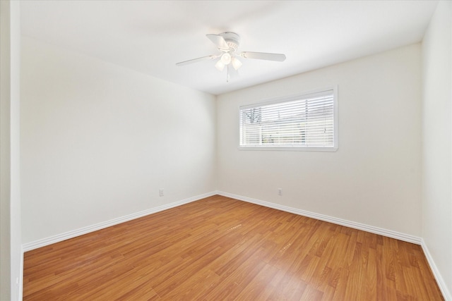 4530 T C Jester Blvd, Houston, TX 77018 - unfurnished room with light wood-style floors and a ceiling fan