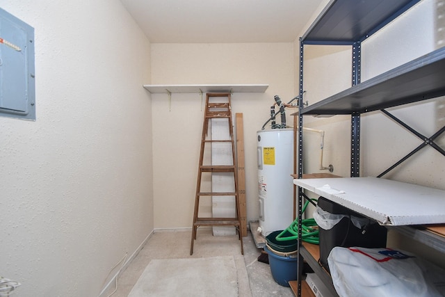 14911 Wunderlich Dr Unit 211, Houston, TX 77069 - storage area featuring water heater and electric panel