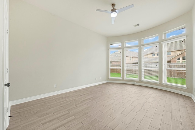 20010 Barrow Edge Ln, Cypress, TX 77433 - unfurnished room featuring light wood-style floors and a ceiling fan