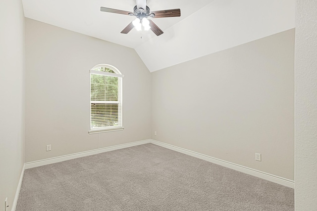 20010 Barrow Edge Ln, Cypress, TX 77433 - carpeted empty room featuring a ceiling fan and lofted ceiling