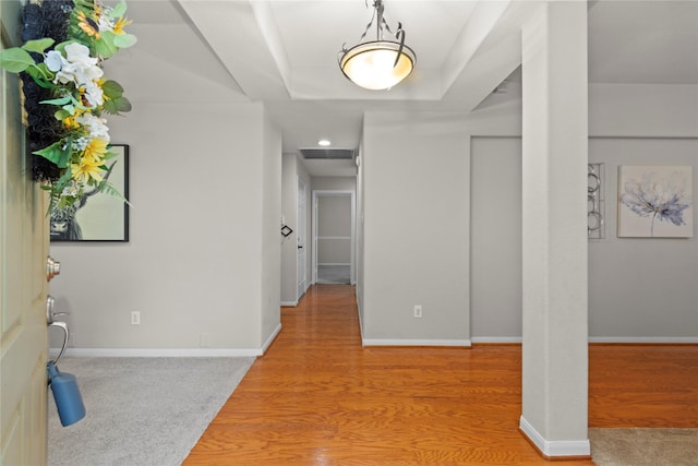 99 E Foxbriar Forest Cir, The Woodlands, TX 77382 - entrance foyer featuring light wood-type flooring and recessed lighting
