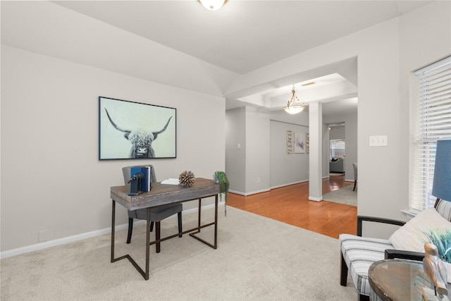 99 E Foxbriar Forest Cir, The Woodlands, TX 77382 - carpeted office space featuring baseboards