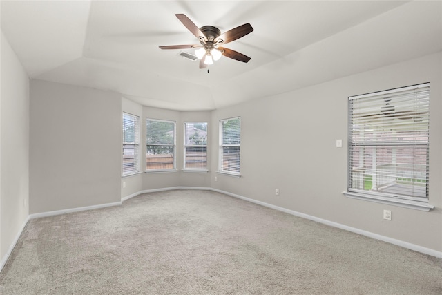 99 E Foxbriar Forest Cir, The Woodlands, TX 77382 - carpeted spare room featuring a ceiling fan and baseboards