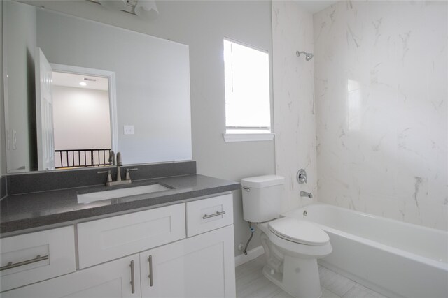 324 Gans St Unit B, Houston, TX 77029 - bathroom featuring vanity and bathtub / shower combination