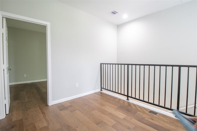324 Gans St Unit B, Houston, TX 77029 - empty room with wood finished floors and recessed lighting