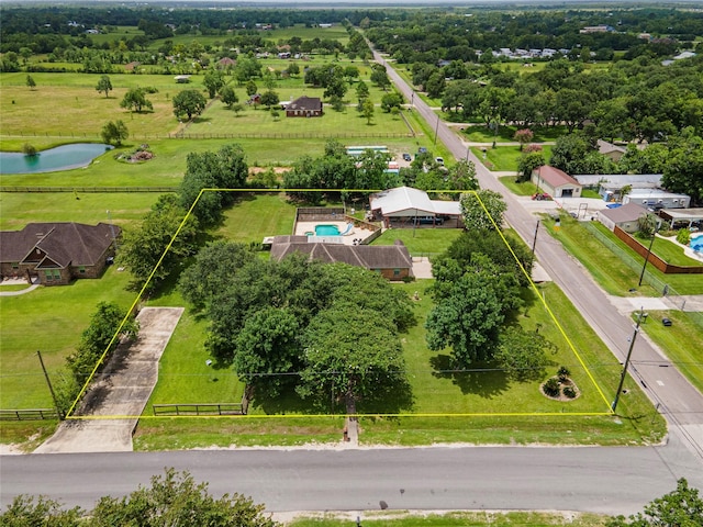 15631 Fir Rd, Santa Fe, TX 77517 - view of property location featuring a nearby body of water and property parcel outlined