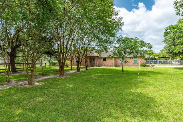 15631 Fir Rd, Santa Fe, TX 77517 - view of yard