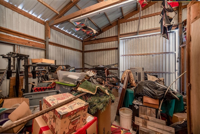 925 Royal Rd, Port Lavaca, TX 77979 - garage with metal wall