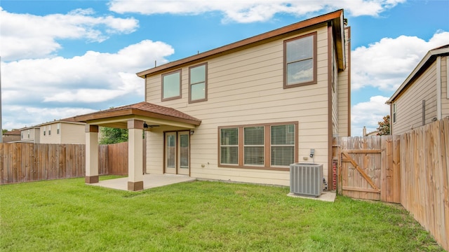 7255 Liberty Mesa Ln, Houston, TX 77049 - rear view of property featuring a fenced backyard, a patio, and a gate