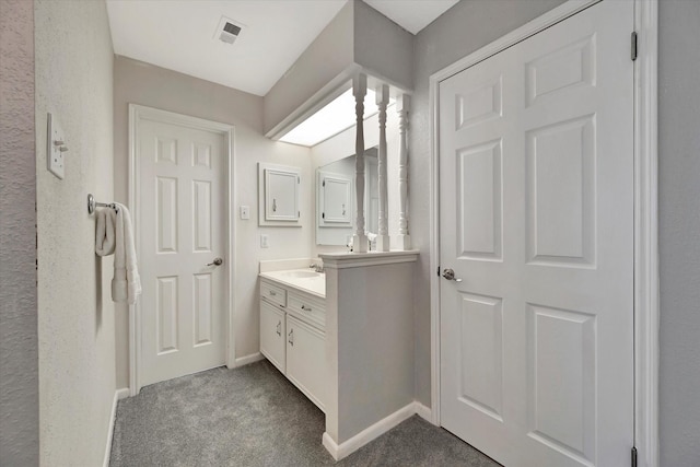 15707 Spring Forest Dr, Houston, TX 77059 - bathroom featuring vanity and baseboards