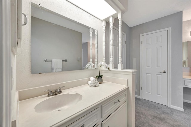 15707 Spring Forest Dr, Houston, TX 77059 - bathroom with vanity and baseboards