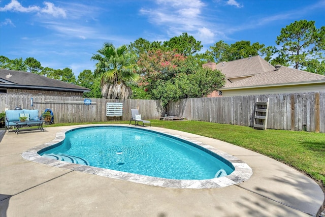 15707 Spring Forest Dr, Houston, TX 77059 - view of swimming pool with a patio and a fenced backyard