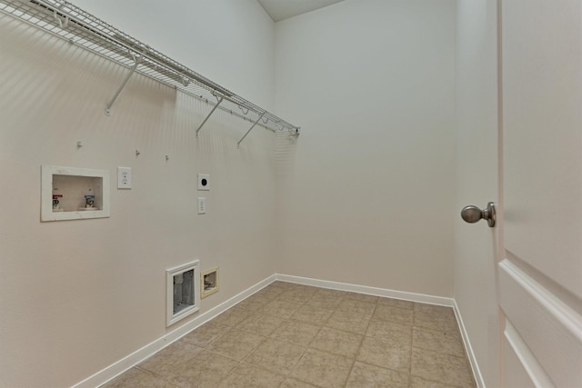 30906 Imperial Walk Ln, Spring, TX 77386 - washroom featuring electric dryer hookup, washer hookup, and light flooring
