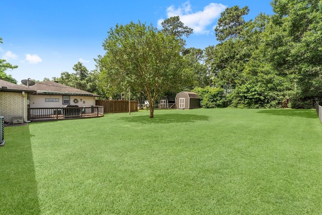 32047 S Wiggins St, Magnolia, TX 77355 - view of yard with a storage shed