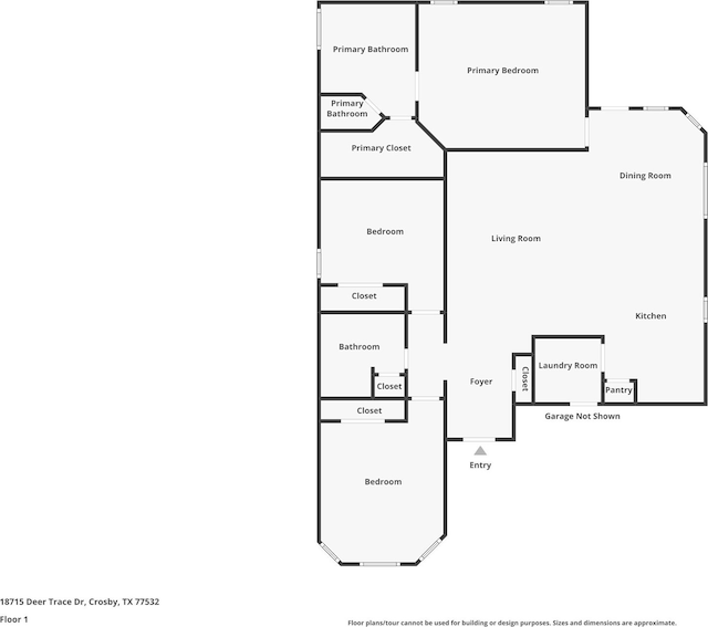 18715 Deer Trace Dr, Crosby, TX 77532 - view of room layout