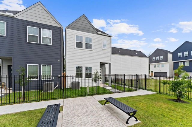 2213 Springwood Vista Ln, Houston, TX 77055 - rear view of house with a residential view