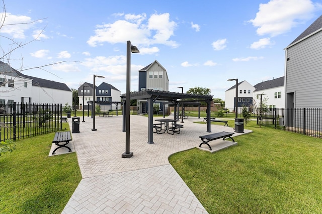 2213 Springwood Vista Ln, Houston, TX 77055 - view of community with a pergola and a residential view