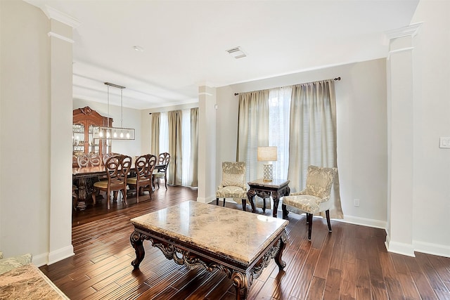 14010 Lakewood Crossing Blvd, Houston, TX 77070 - living room with dark wood finished floors and crown molding