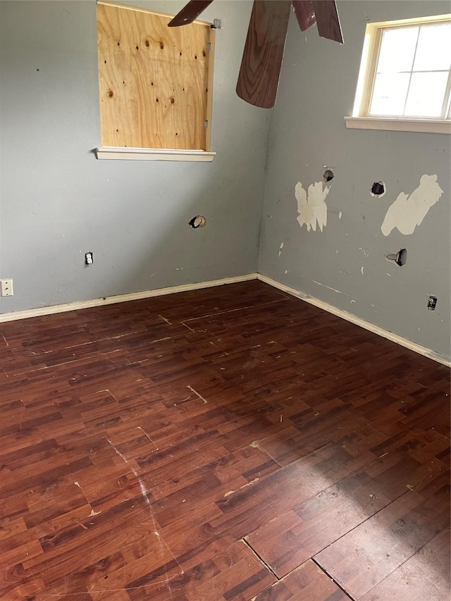 814 Deercrest St, Channelview, TX 77530 - empty room featuring hardwood / wood-style floors and baseboards