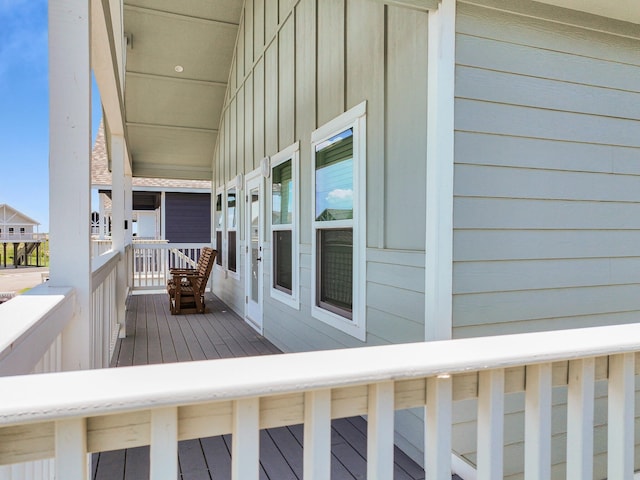 1032 Sunset Cir W, Crystal Beach, TX 77650 - view of wooden deck