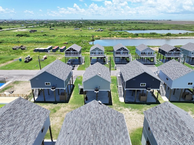 1032 Sunset Cir W, Crystal Beach, TX 77650 - aerial view of residential area with a large body of water