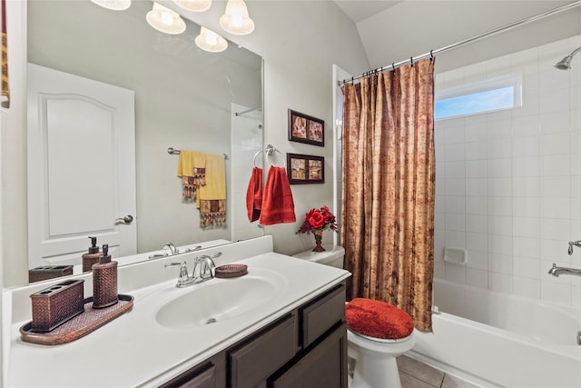 1115 Tydeman Ct, Katy, TX 77494 - full bath with vanity, shower / bath combo, and tile patterned flooring