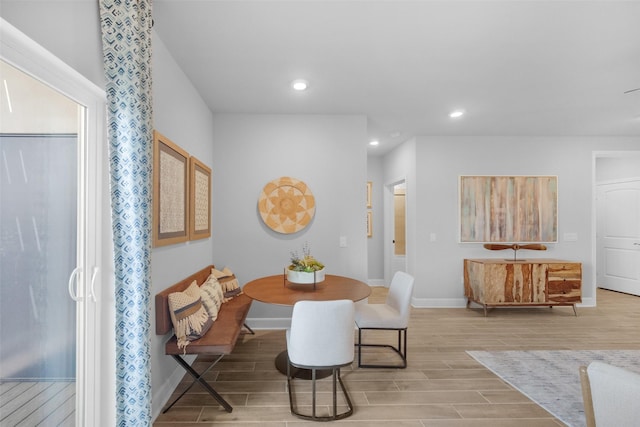 6804 Westview Dr Unit 3104, Houston, TX 77055 - dining room with wood finished floors and recessed lighting
