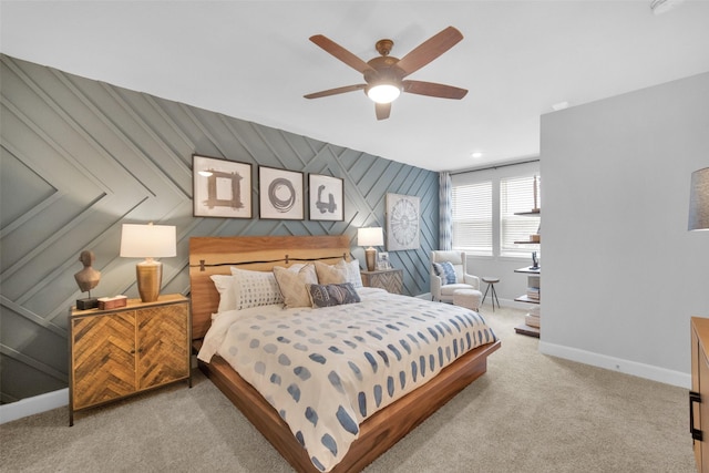 6804 Westview Dr Unit 3104, Houston, TX 77055 - bedroom featuring light carpet and ceiling fan
