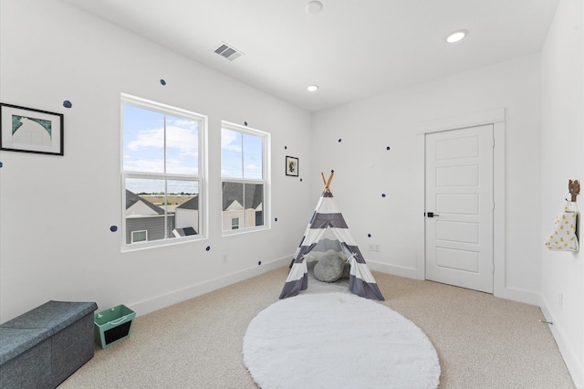 8321 Springwood Creek Ln, Houston, TX 77055 - rec room featuring light carpet and recessed lighting