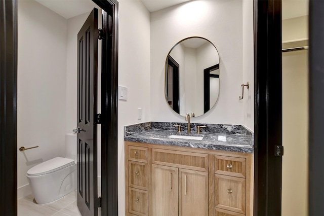 4316 Dickson St, Houston, TX 77007 - bathroom featuring vanity and tile patterned flooring