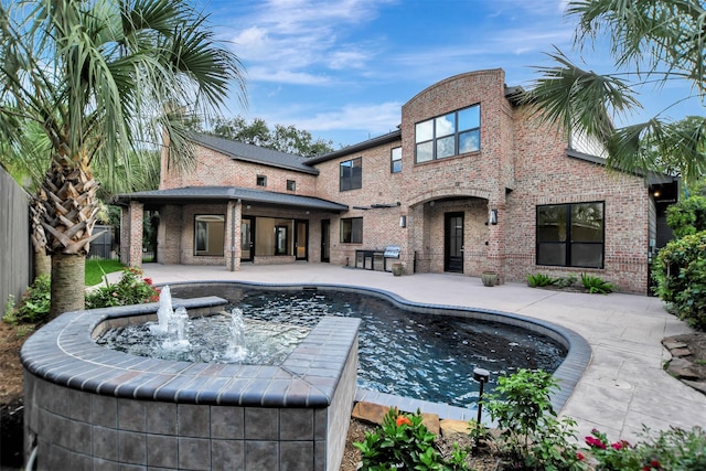 4316 Dickson St, Houston, TX 77007 - swimming pool featuring a patio area
