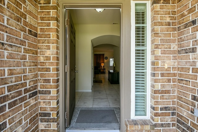 4134 Loft Square Pl, Humble, TX 77346 - doorway to property featuring brick siding
