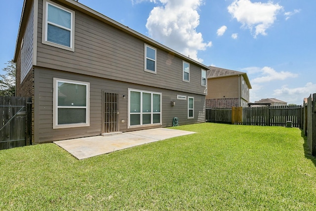 4134 Loft Square Pl, Humble, TX 77346 - back of house with a patio and a fenced backyard