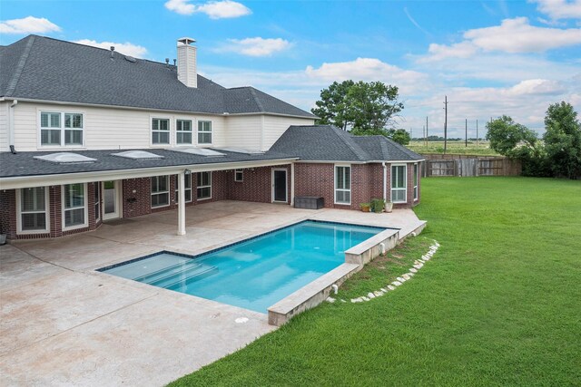 12814 Josey Creek Ct, Cypress, TX 77433 - view of pool featuring a patio and a fenced backyard