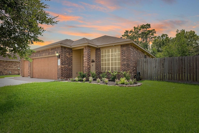 18819 Deer Trace Dr, Crosby, TX 77532 - view of front of property with brick siding, driveway, and an attached garage