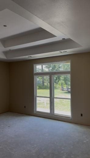 24630 Cavan St, Hempstead, TX 77445 - spare room with a tray ceiling and plenty of natural light
