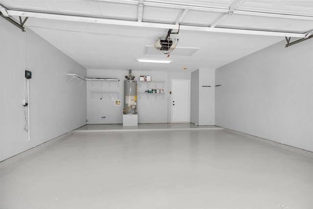 2307 Pine Cone Dr, Houston, TX 77339 - garage with water heater and a garage door opener