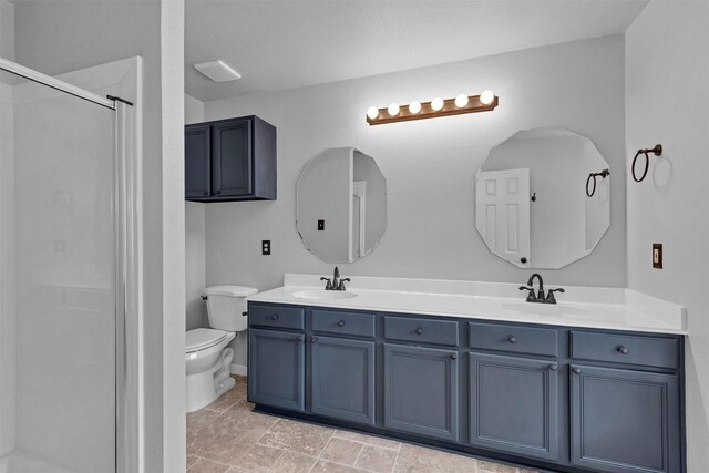 2307 Pine Cone Dr, Houston, TX 77339 - bathroom with double vanity and a shower stall