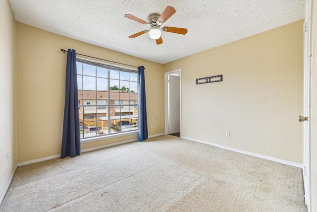 3600 Jeanetta St Unit 1902, Houston, TX 77063 - carpeted spare room featuring ceiling fan and a textured ceiling