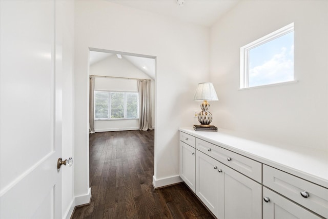 928 Robbie St Unit B, Houston, TX 77009 - corridor featuring dark wood finished floors and baseboards