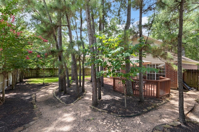 34 Sweetdream Pl, The Woodlands, TX 77381 - view of fenced backyard