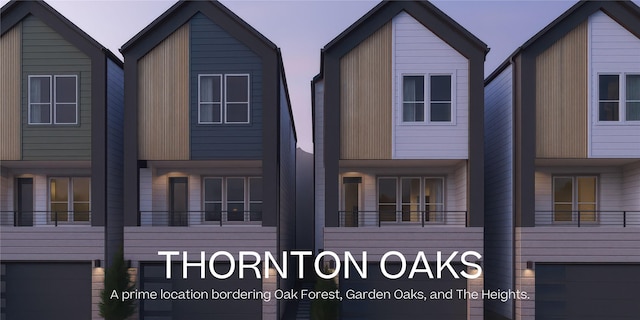 811 Thornton Rd Unit B, Houston, TX 77018 - view of front of property with an attached garage
